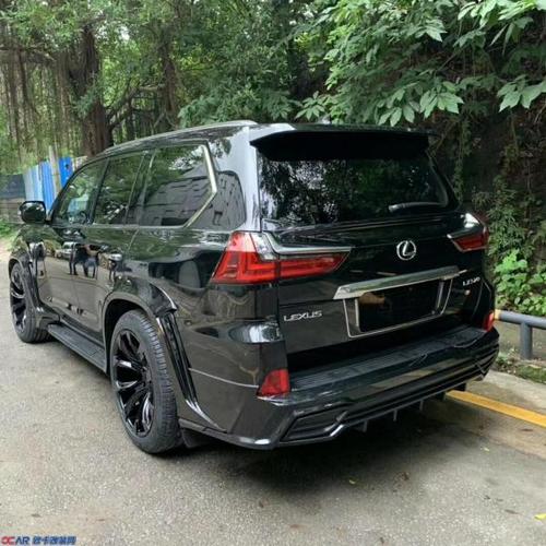 彰显肌肉外观 雷克萨斯lx570改装wald宽体小包围前唇后唇宽体轮眉尾翼