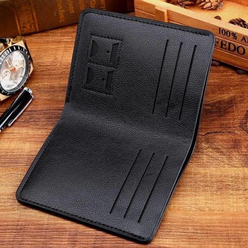 迷你超薄小钱包男短款 男士皮夹子 青年男款竖款小款