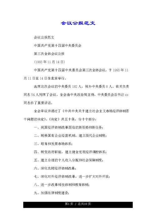 会议公报优质范文.doc 19页