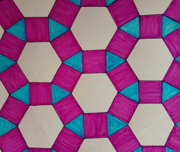 密铺图案我设计——省二远洋七(2)年级数学组系列活动