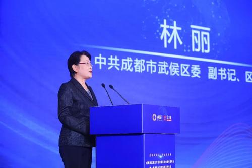 中共成都市武侯区委副书记,区长林丽致辞