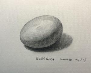 每日一绘026学达芬奇画鸡蛋3