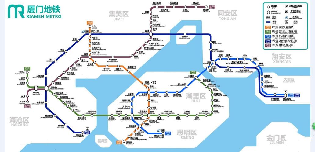 厦门地铁线路图高清版最新版厦门地铁线路图详细