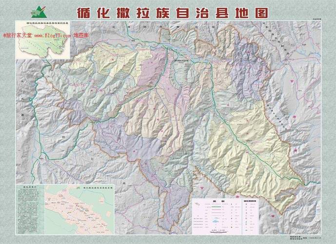 循化撒拉族自治县地图全图,循化撒拉族自治县地图高清