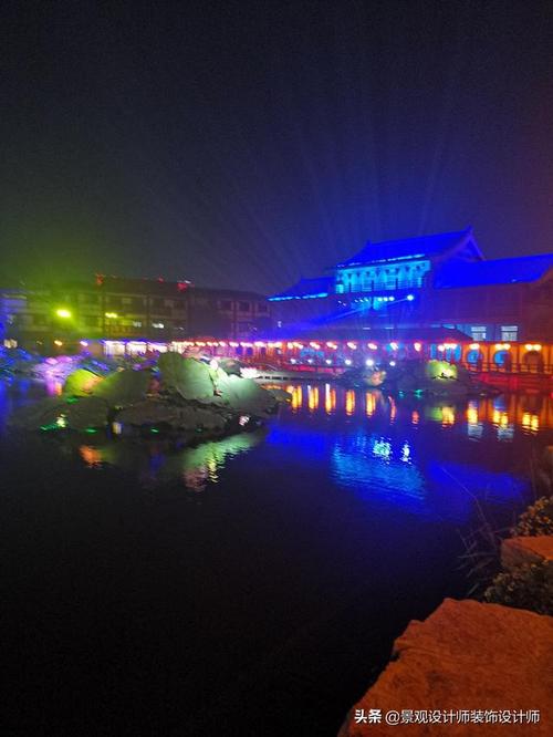 河南省开封市清明上河园夜景1