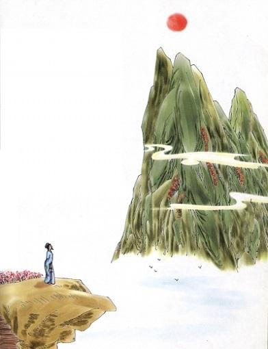 杜甫望岳图画手抄报 关于杜甫的手抄报