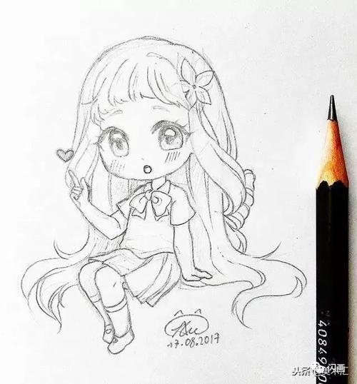 动漫素材线条感十足的动漫人物绘画