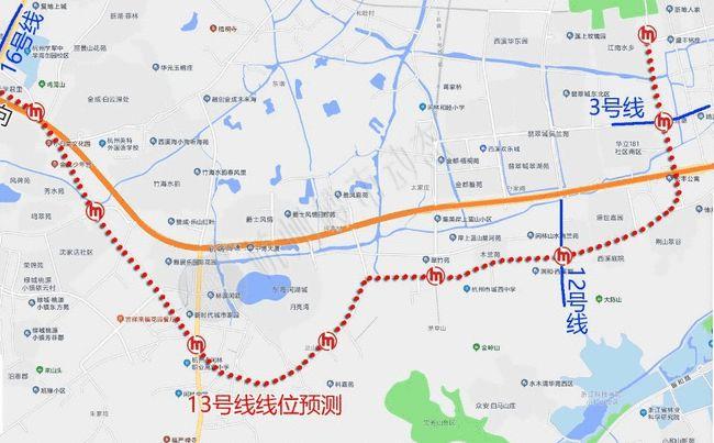 稳了?杭州闲林爆出新规划,地铁13号线线路走向曝光