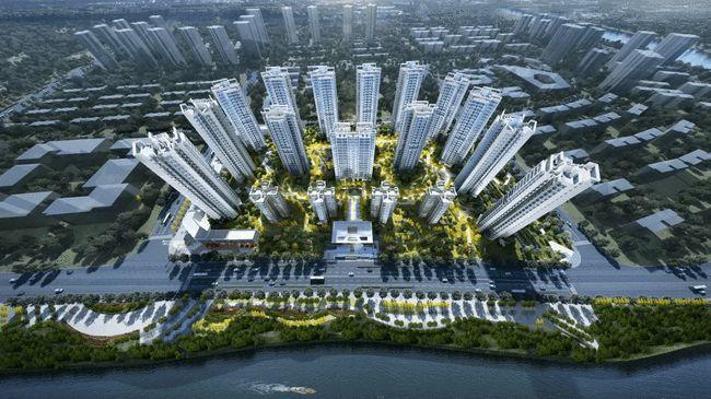 朗基·江樾和鸣,朗基资阳第二子,择址沱东新区,匠筑百亩江湾艺术美宅