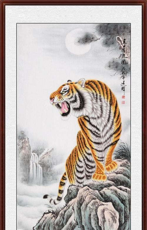 进门玄关装饰画之国画上山虎,招财又镇宅