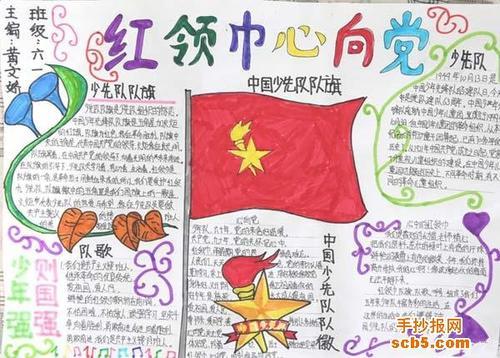心里头话向党说手抄报 心里健康的手抄报