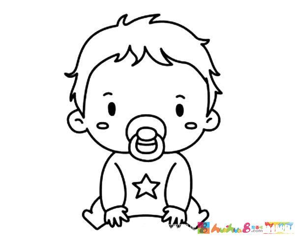 小宝宝简笔画步骤教程 婴儿的简单画法