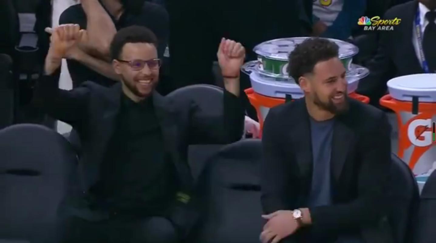 幼稚水花兄弟玩石头剪刀布决定谁为伊戈达拉致辞库里20胜克莱