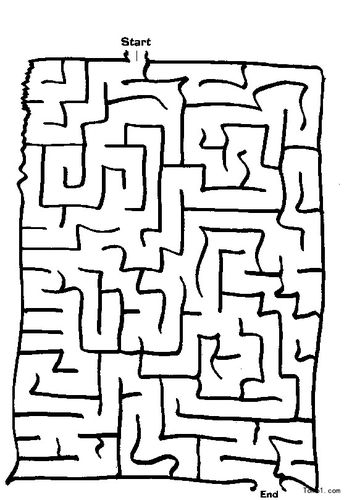 迷宫图片_简笔画图片_少儿图库_儿童资源网