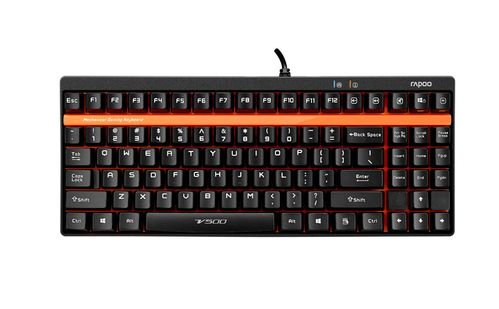 特价包邮 京东配送 雷柏 v500 机械键盘 机械黄轴 游戏键盘