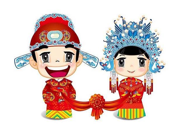 庄重神秘的中式婚礼:宋代青衣红裳和明制凤冠霞帔,三