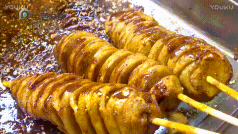 小吃gif美食gif流口水gif面筋gif烤面筋gif