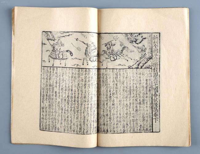 民国时期 《全相平话乐毅图齐七国春秋后集》蝴蝶装珂罗版影印本一册