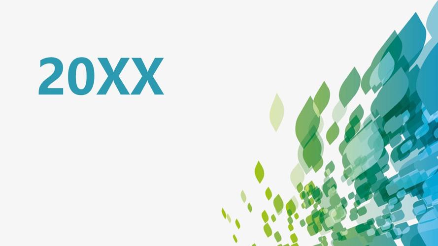 绿色抽象图形背景工作总结汇报ppt模板