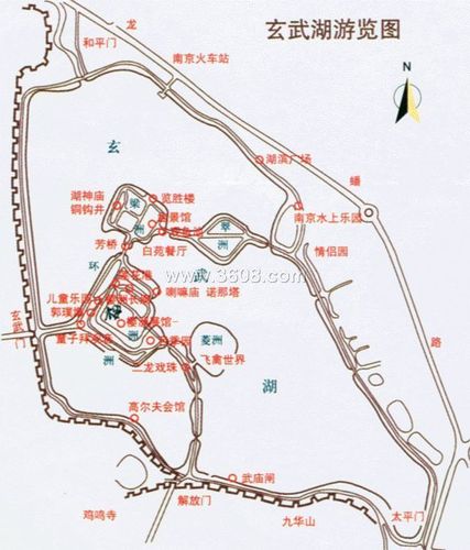 玄武湖游览图_图游江苏_江苏旅游资讯网