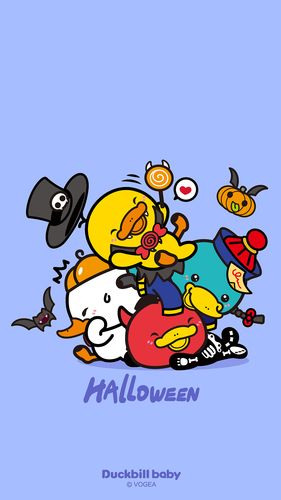 鸭嘴兽宝贝可爱万圣节壁纸 - 原创作品 - 站酷(zcool)