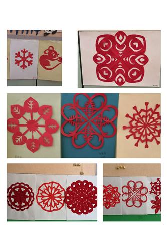 新星幼儿园"巧手剪窗花,快乐迎新年"亲子剪纸活动