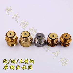 1寸水泵止回阀黄铜 自吸泵单向阀 不锈钢止水阀自吸泵配件