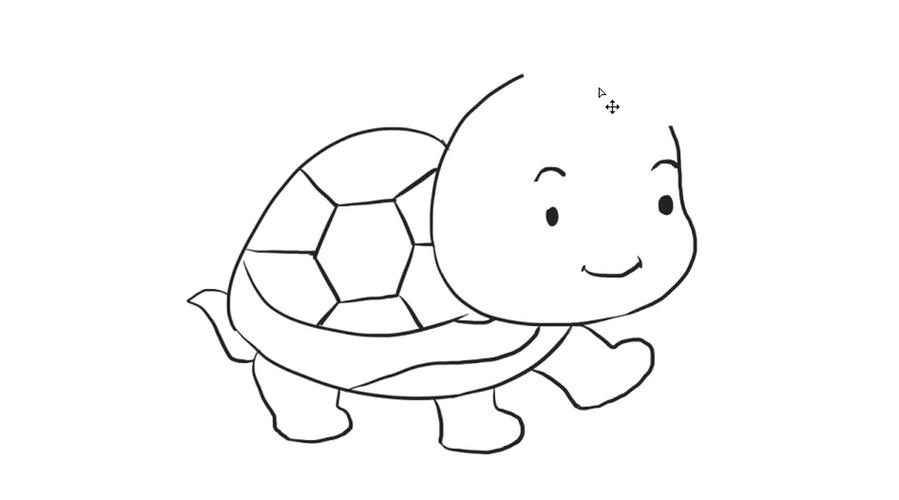 [小林简笔画]教你如何画可爱的小乌龟简笔画画法幼儿儿童绘画教程