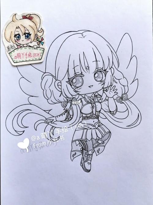 斗罗大陆小舞白沉香手绘线稿简笔画画的日常_绘画_斗罗大陆_手绘_马克