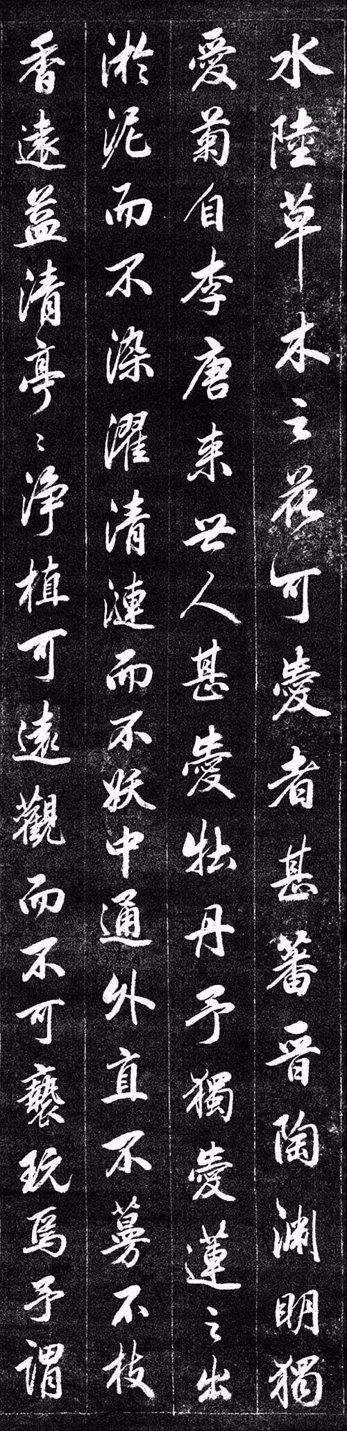 成亲王行书《爱莲说》