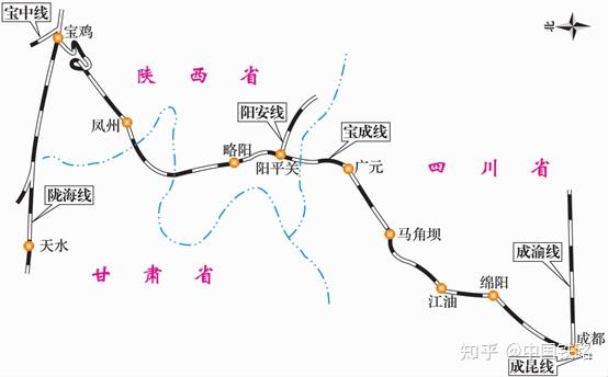 铁道知识运输宝成线我国第一条电气化铁路