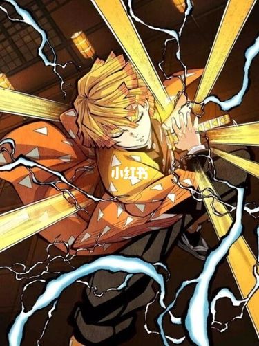 善逸_壁纸_鬼灭之刃善逸_素材_素材其他