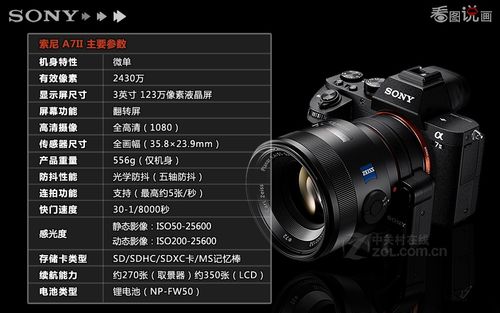 索尼a7 ii套机(fe 28-70mm,蔡司35mm f/2.8)