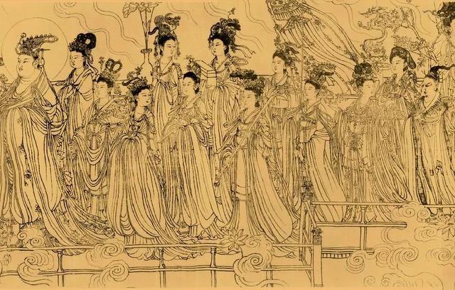 作品和收藏的上千件历代精品字画,包括唐代吴道子的这件《八十七神仙