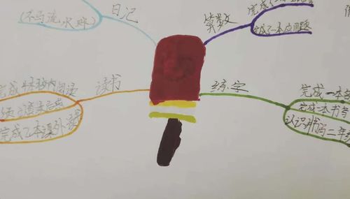 学堂寒假假期计划和总结 写美篇 孩子们用思维导图总结假期生活的过程