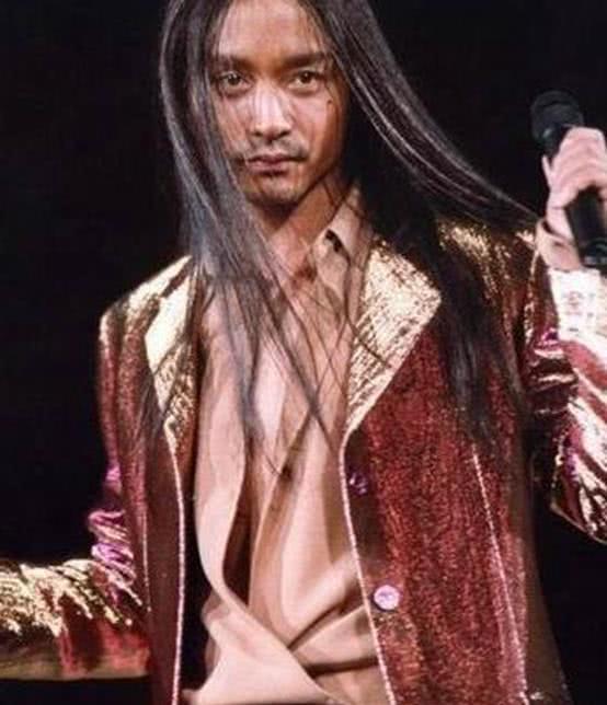 张国荣"长发"照"太惊艳" ,哈哈哈