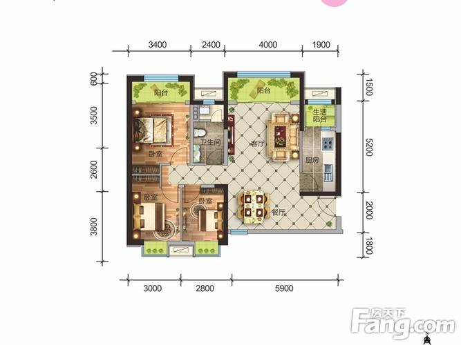 幸福家园全新出炉的户型图 热卖中!