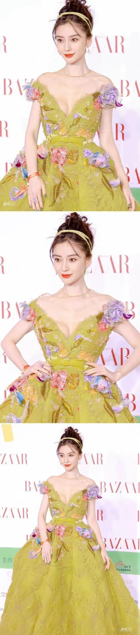 穿上高定礼服的angelababy美艳不可方物美不胜收美丽如斯