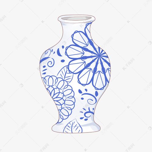 手绘中国风水墨青花瓷