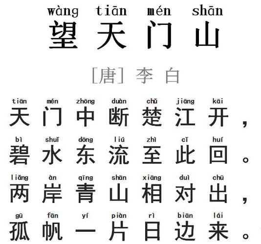 每天读一首好诗:《望天门山》【39】