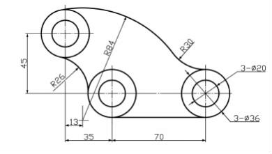 对口升学考试工业类机械制图月考试题答案