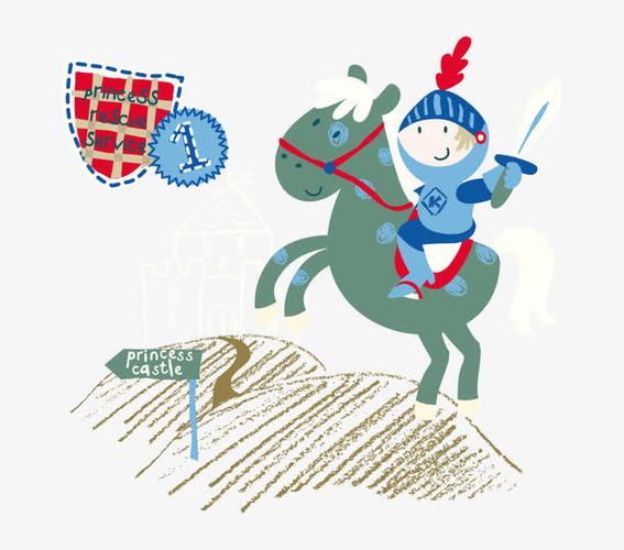 卡通骑士免扣素材