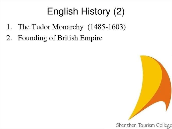 the tudor monarchy (1485-1603) 2. founding of british empire