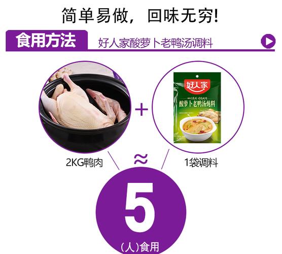 宝贝详情酸爽才够味 炖鸭用调料扫码有惊喜!