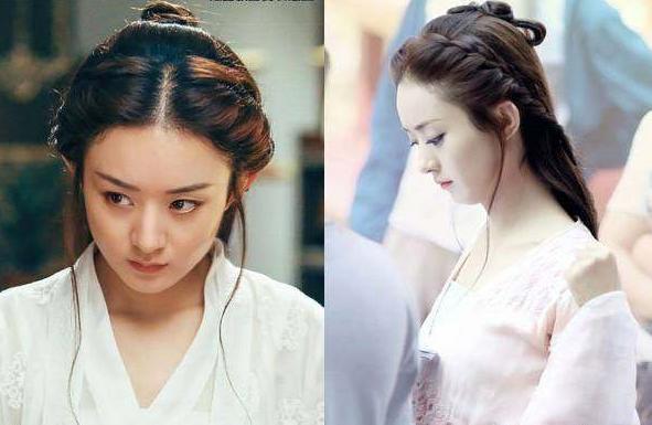 古装剧发型大比拼:杨幂仙气,迪丽热巴可爱,刘诗诗典雅,她最美