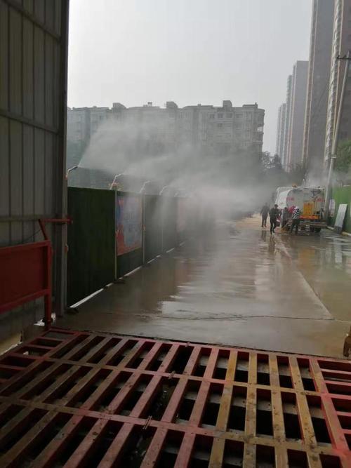 【工地围挡喷淋】西安工地围挡喷淋降尘系统设计与施工