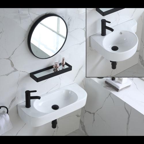 挂墙式洗手盆小尺寸古达挂盆阳台面盆陶瓷洗脸盆迷你卫生间壁挂艺术盆