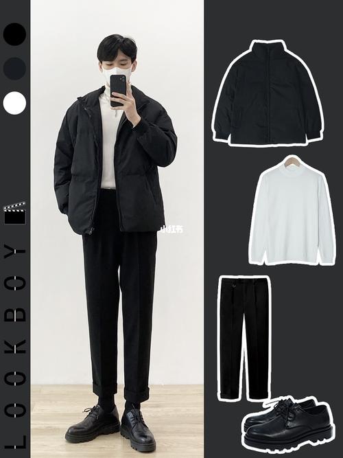 搭_冬天去哪玩_羽绒服_男装_男朋友_男生穿搭_毛衣_夹克_毛呢面料_内