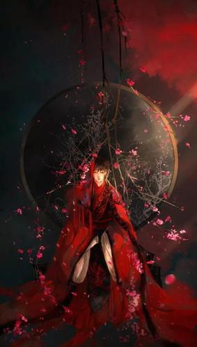 古风红衣壁纸 | 红衣妖娆倾国城
