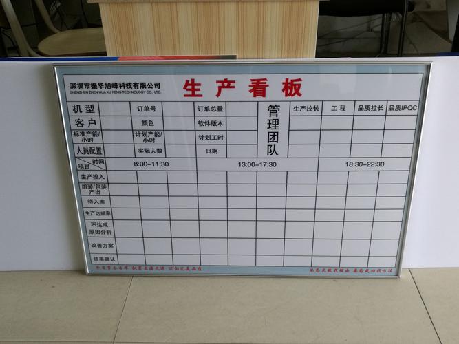 磁性白板看板订制|车间生产看板品质看板定制长安包送货可开票